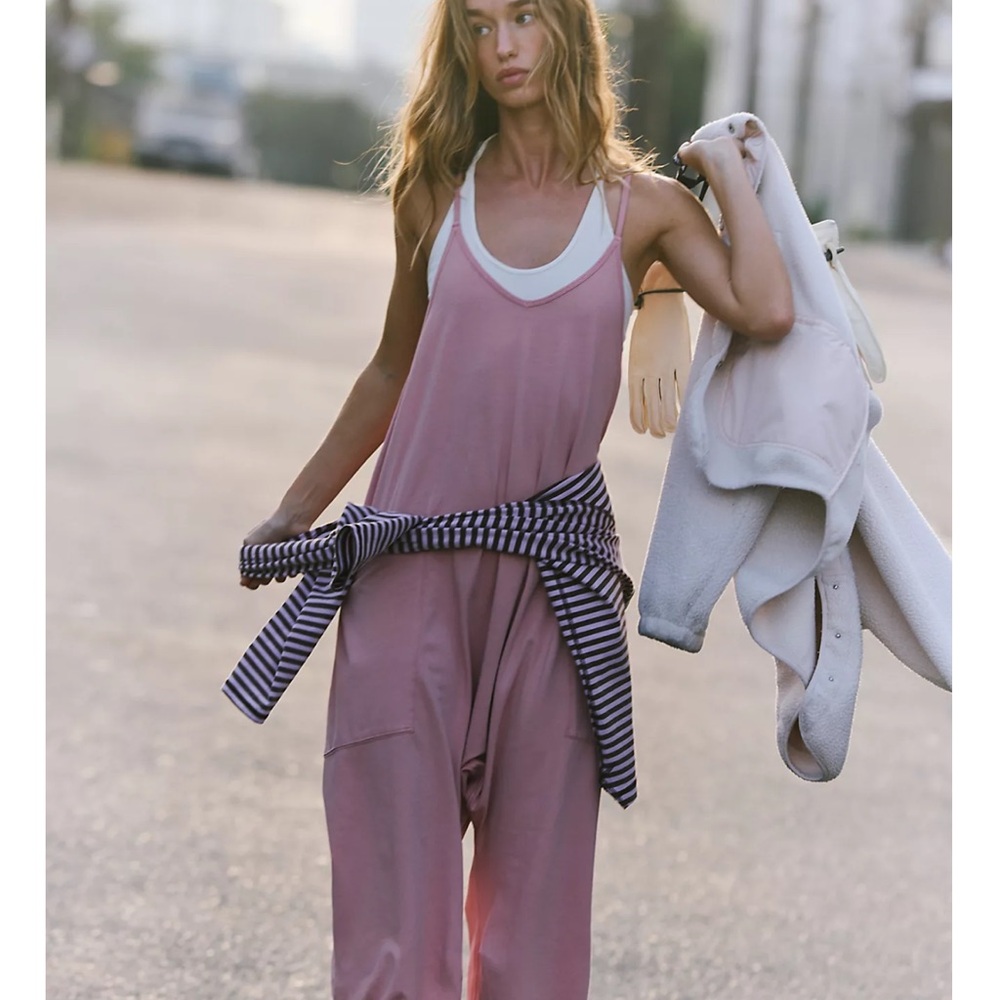 FP Movement by Free People Hot Shot Onesie - Light Purple Sleeveless Jumpsuit